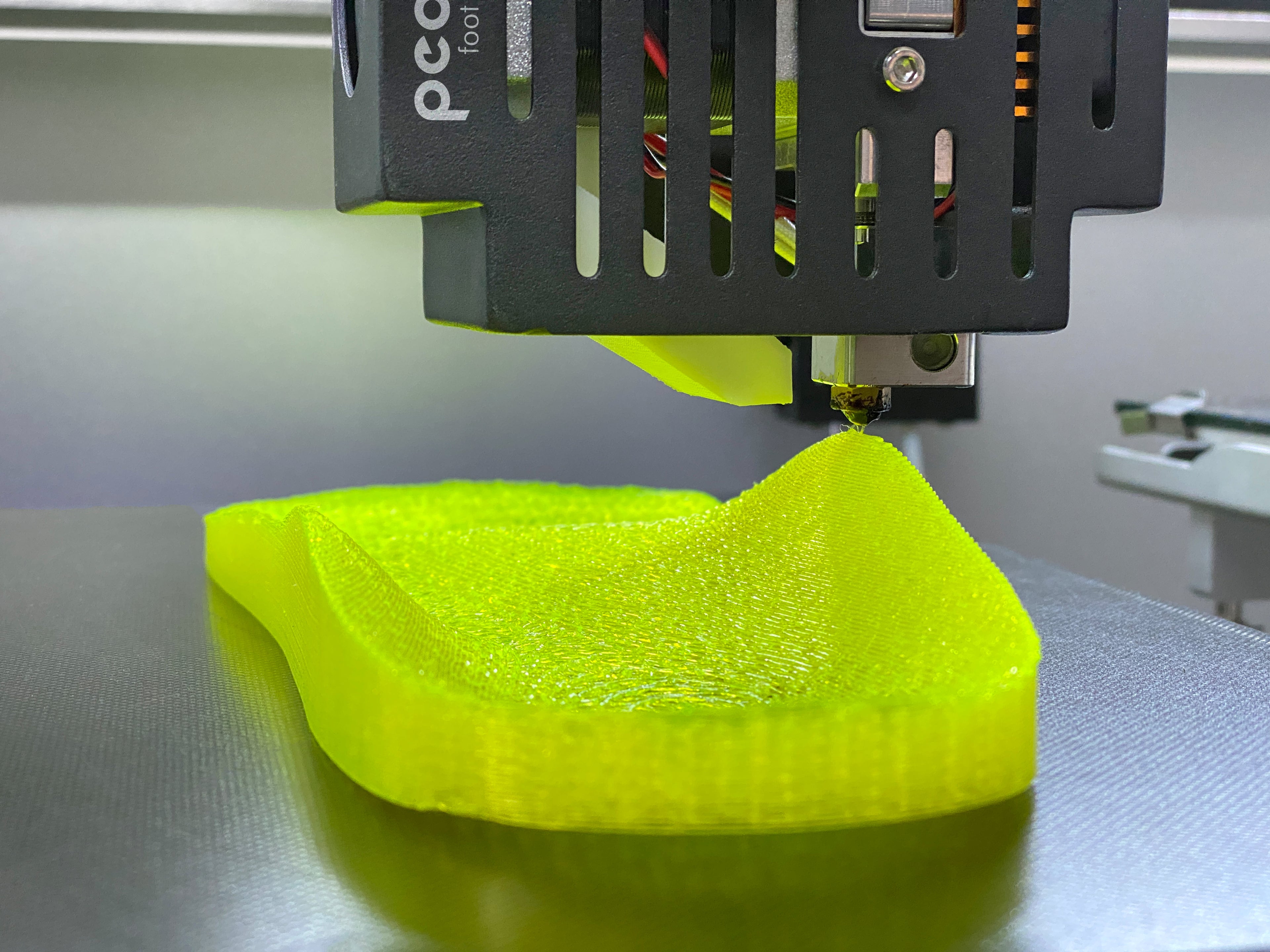 Gelbe Einlage im 3D-Drucker, 3d druckvorlage