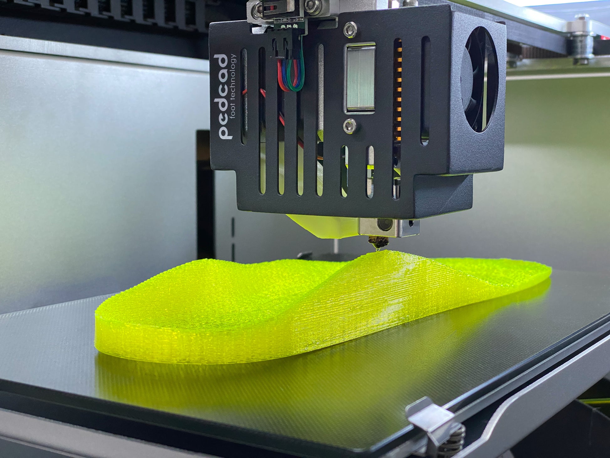 3D-Druck, Einlage, gelb